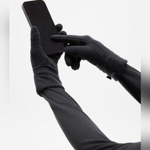 Athleta Microfleece Gloves black  M/L